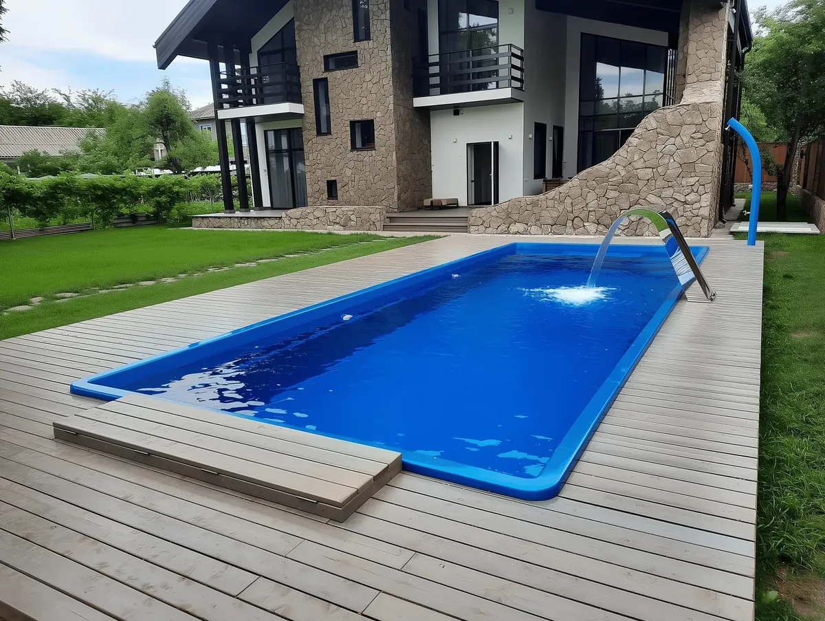 Композитный бассейн Laguna 9 — вид сверху в Новом Уренгое